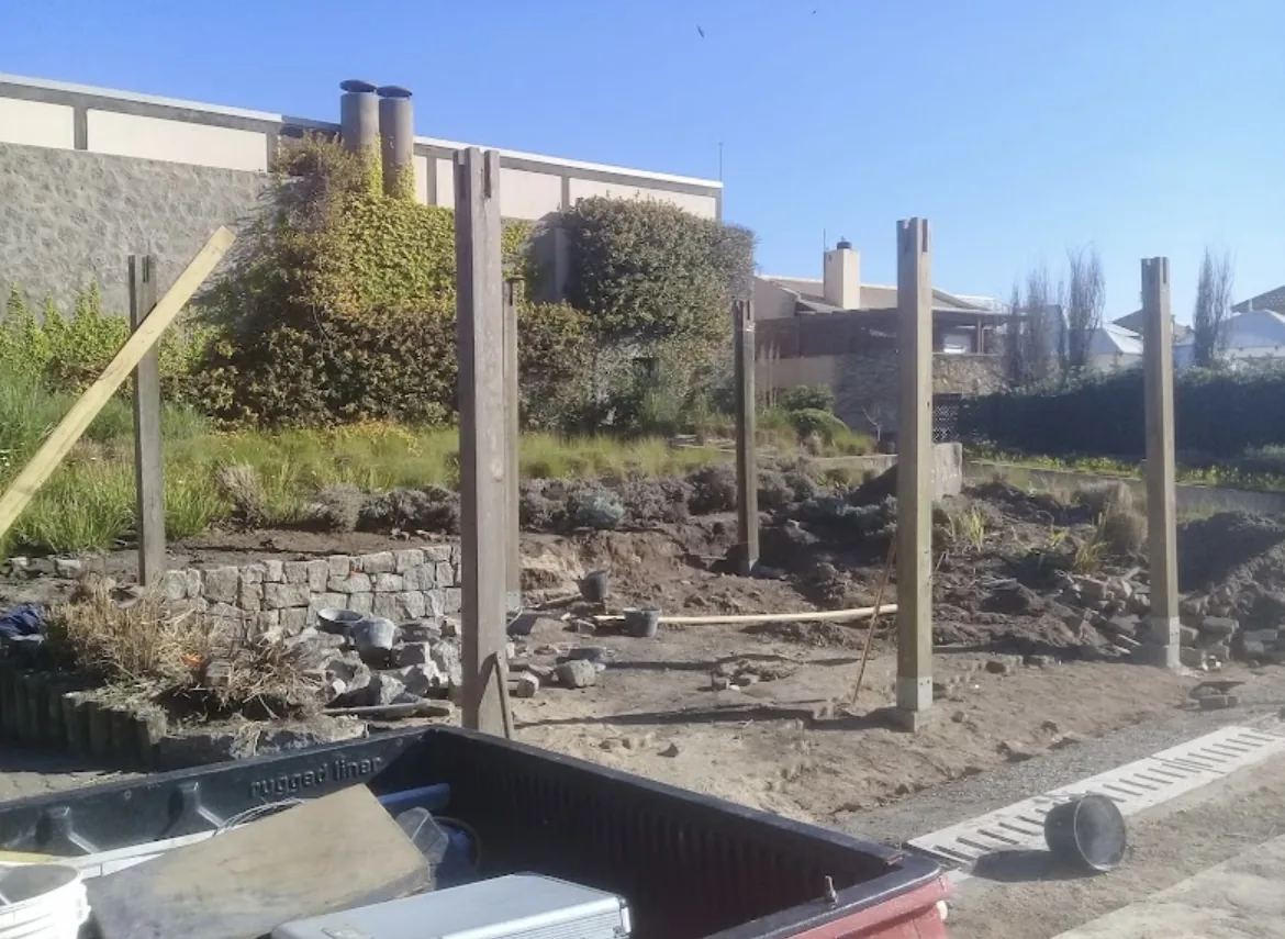 Etapa de construcción y preparación de terreno